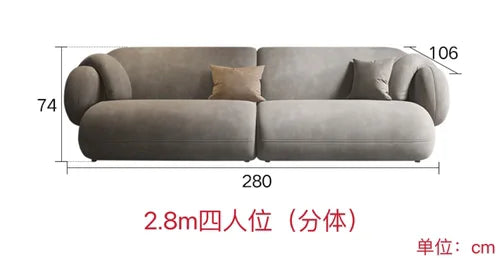 Lounge Modern Corner Sofa Italiano Nordic Nordic Lazy Puffs Couch Living Room Bedroom Designer Divano Letto Home Furniture DWH - HOMELIVING