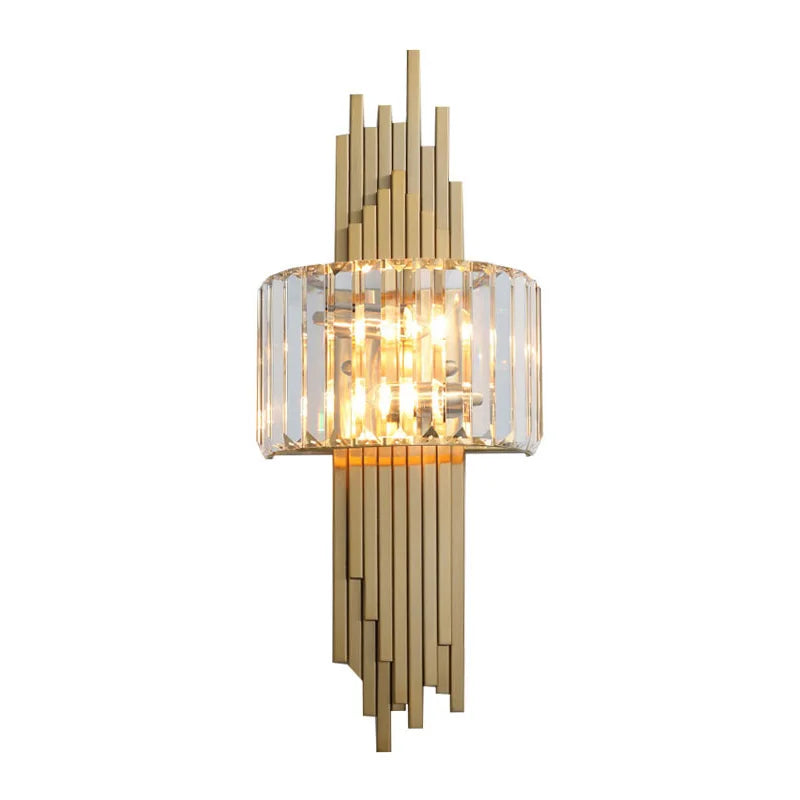Modern Luxury Hardware Crystal Wall Lamp For Living Room Tv Bedroom Night Lighting Study Decoration  Home Indoor Fixtures - HOMELIVING