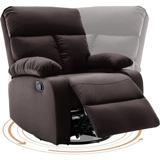 Living Room Chair for Small Spaces, Swivel Rocker Recliner, Small Rocking Recliners, Living Room Chair - HOMELIVING