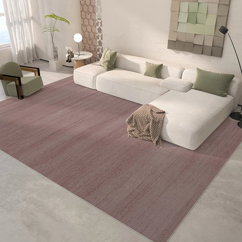 Modern Minimalist Bedroom Decor Solid Color Carpet Home Washable Mat Large Area Study Rug Light Luxury Carpets for Living Room - HOMELIVING