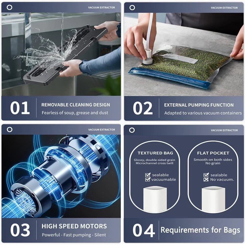 Electric Vacuum Sealer Machine for Food Storage