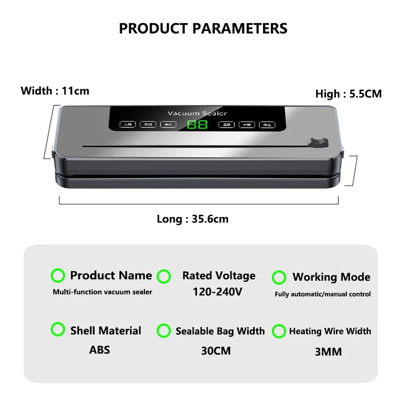 Electric Vacuum Sealer Machine for Food Storage